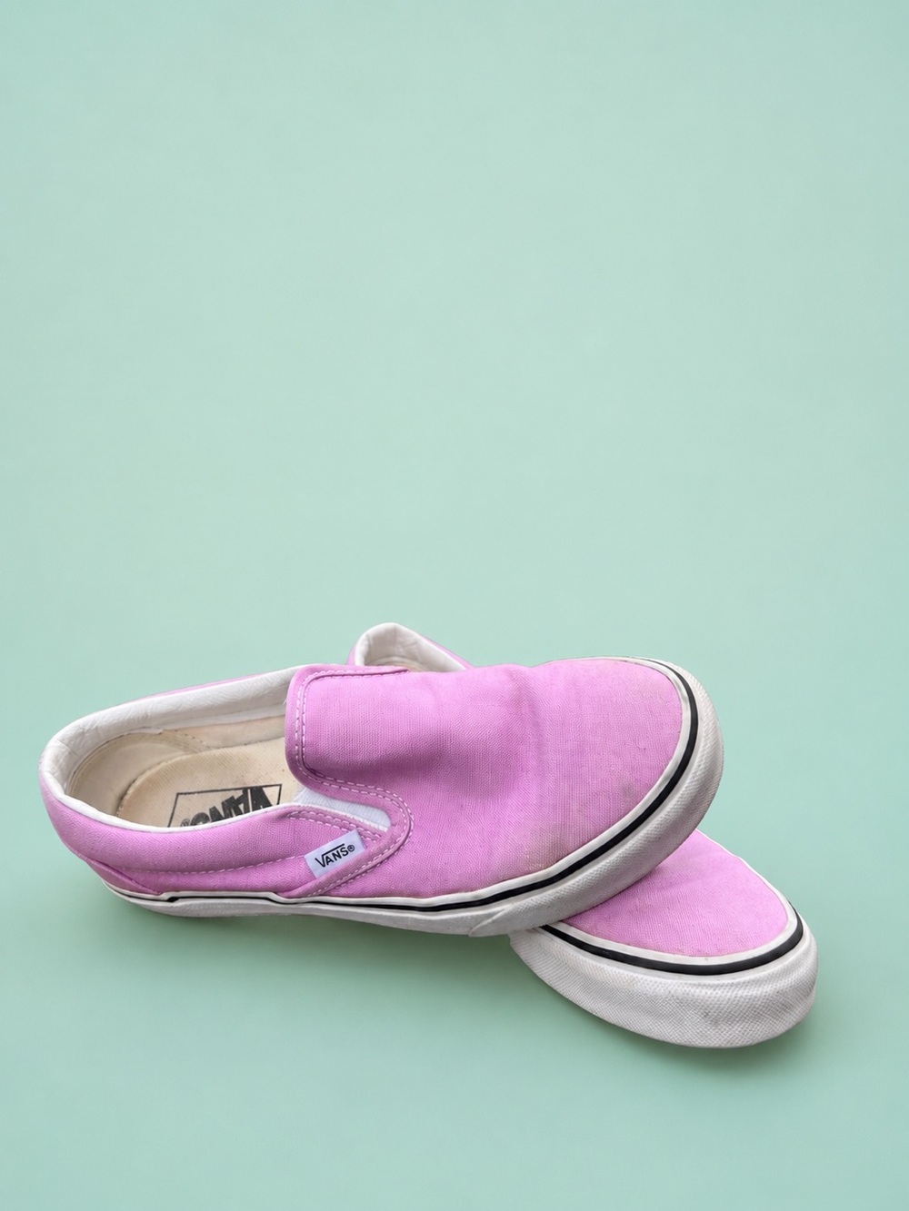 Vans Slip-On Canvas Shoe in Pink